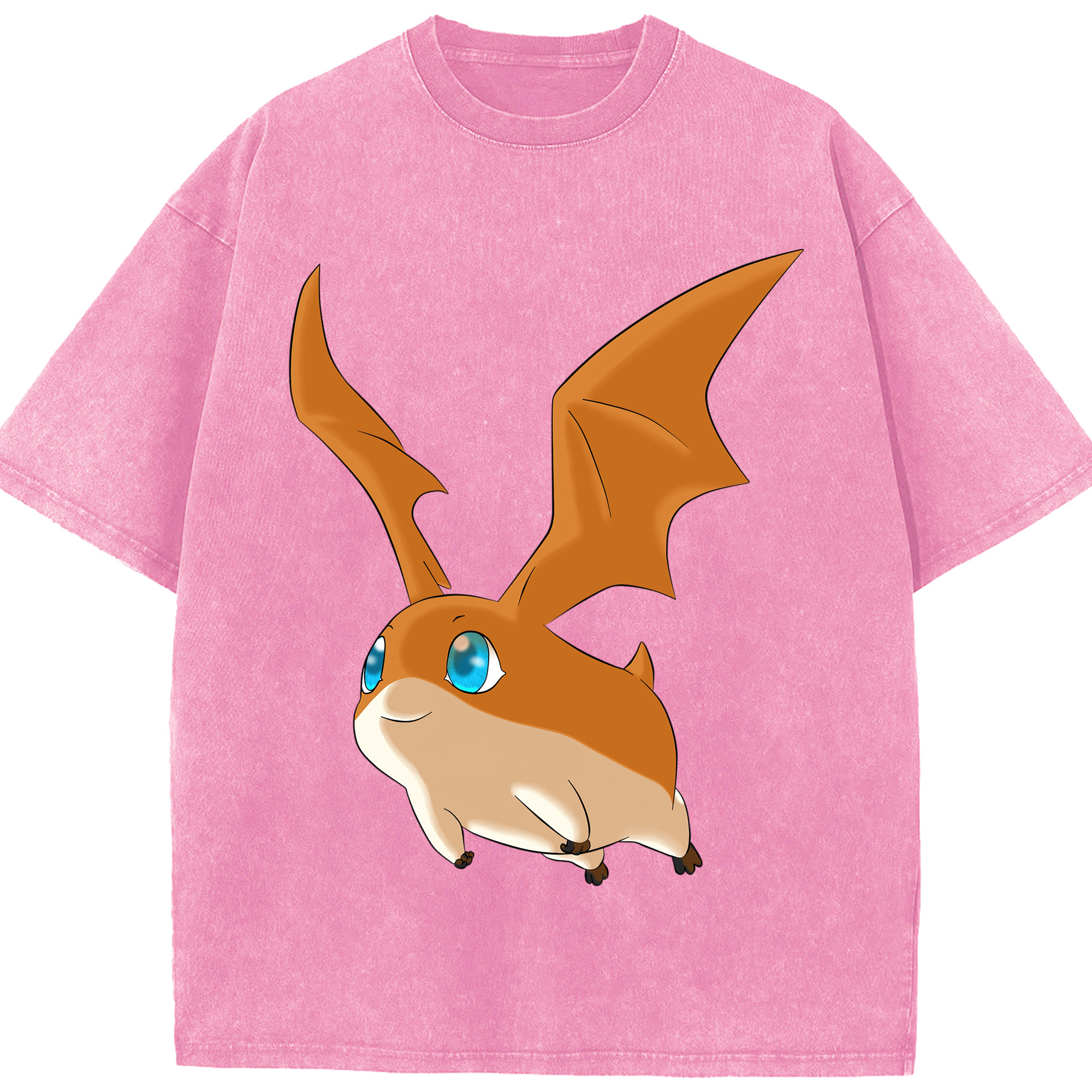 （画像用） Digimon デジタルモンスター/デジモン 綿100% ヴィンテージ風 半袖Tシャツ（フロントプリント）